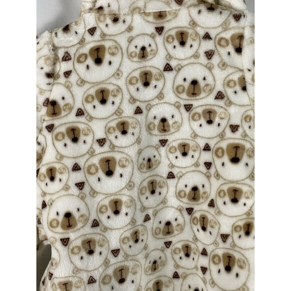 ZAK & ZOEY Toddlers Teddy Bear Barth Robe W Ears Waist Tie Plush Soft - Picture 8 of 15